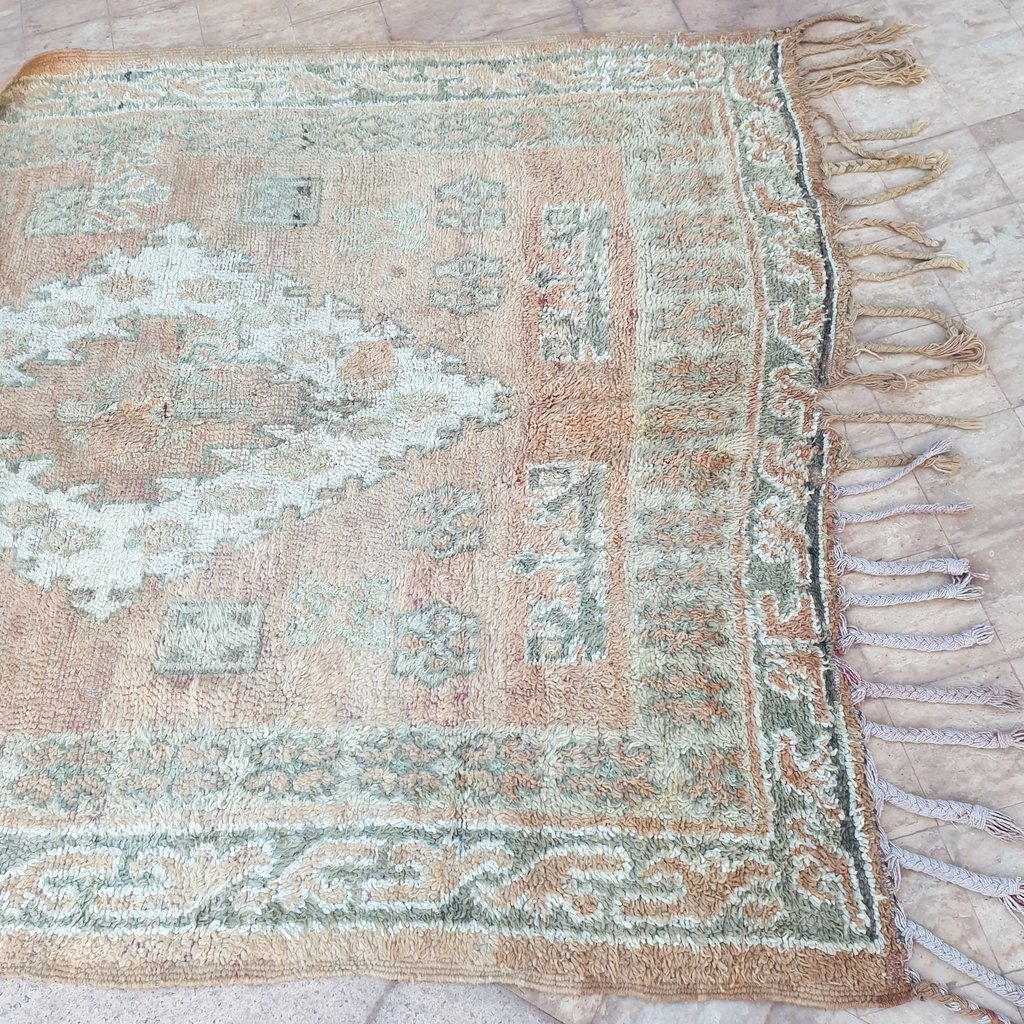 SABY | 9x6'3 Ft | 2,71x1,93 m | Moroccan VINTAGE Colorful Rug | 100% wool handmade - OunizZ