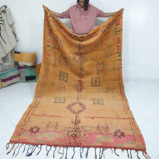 SADANA | 9'3x5'8 Ft | 2,82x1,78 m | Moroccan VINTAGE Colorful Rug | 100% wool handmade - OunizZ
