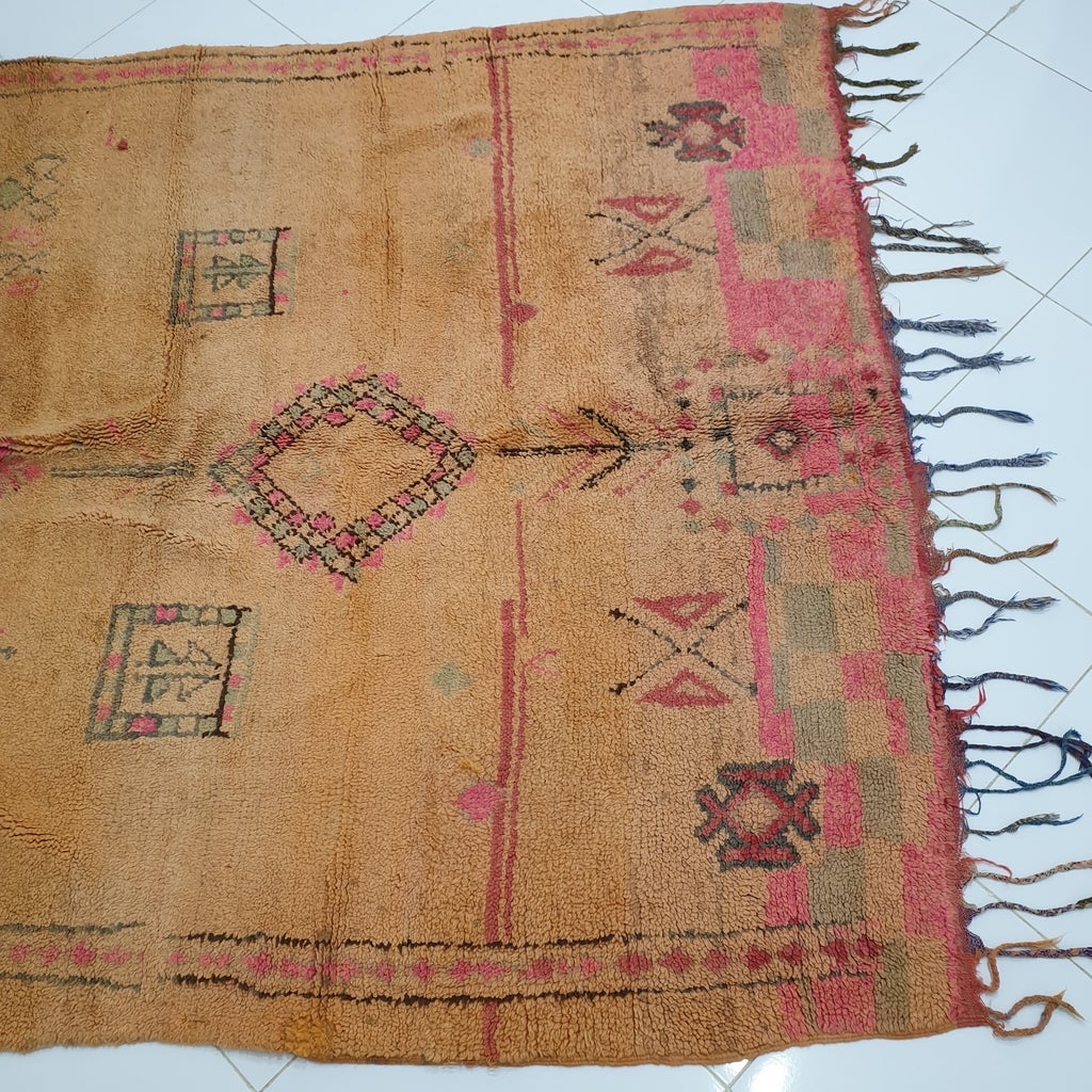 SADANA | 9'3x5'8 Ft | 2,82x1,78 m | Moroccan VINTAGE Colorful Rug | 100% wool handmade - OunizZ