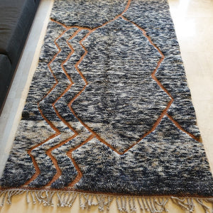 SADIL | 8'4x4'7 Ft | 2,6x1,5 m | Moroccan Beni Mrirt Rug | 100% wool handmade - OunizZ