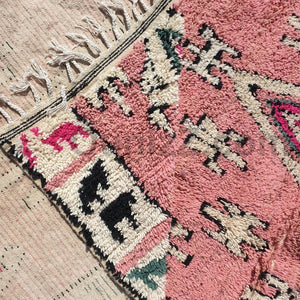 SAGUIA | 10'4x6'5 Ft | 317x198 cm | Moroccan Vintage style Rug | 100% wool handmade - OunizZ