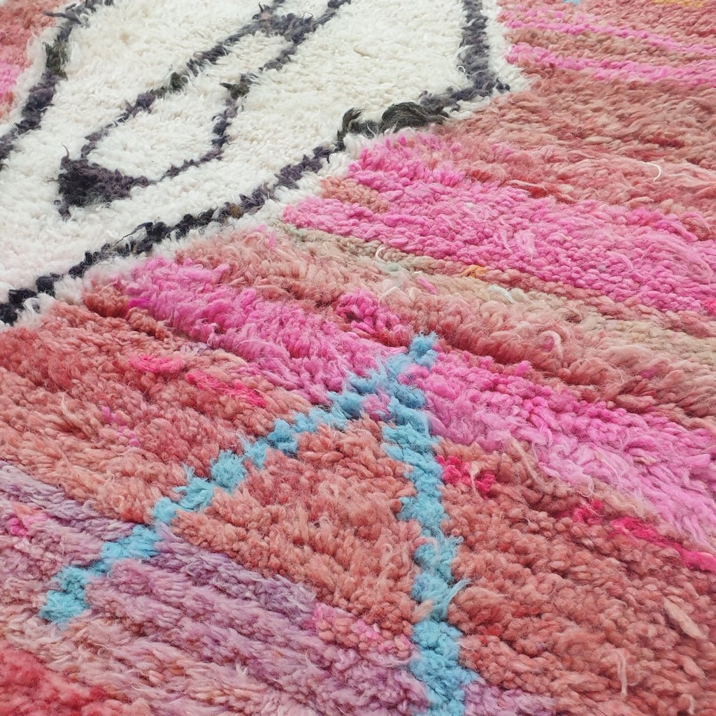 SAHARR | 9'8x6'6 Ft | 3x2 m | Moroccan Colorful Rug | 100% wool handmade - OunizZ