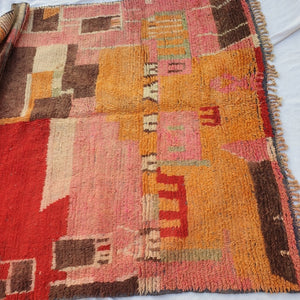 SAHRA | 8'6x5 Ft | 2,6x1,6 m | Moroccan Colorful Rug | 100% wool handmade - OunizZ