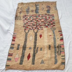 SAHYA | 8'9x5'3 Ft | 2,70x1,60 m | Moroccan Colorful Rug | 100% wool handmade - OunizZ