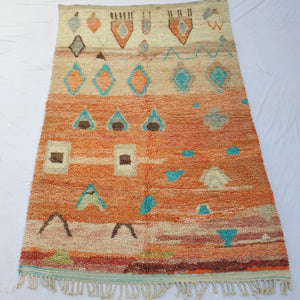 Sakina - MOROCCAN RUG BOUJAD | Moroccan Berber Rug | Colorful Rug Moroccan Carpet | Authentic Handmade Berber Bedroom Rugs | 10'37x6'33 Ft | 316x193 cm - OunizZ