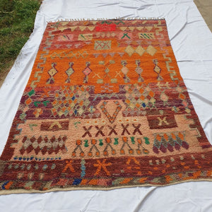SALMIA | 10x7 Ft | 3x2 m | Moroccan Colorful Rug | 100% wool handmade - OunizZ