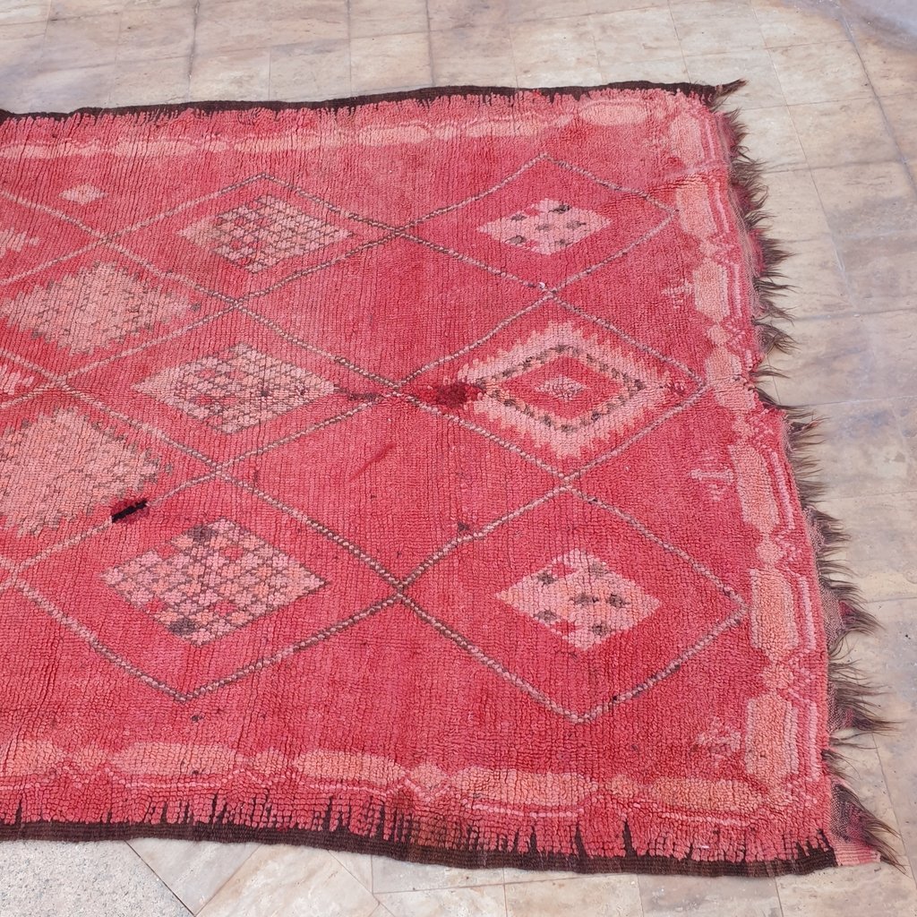 SALYN | 9'8x5'7 Ft | 3x1,73 m | Moroccan VINTAGE Colorful Rug | 100% wool handmade - OunizZ