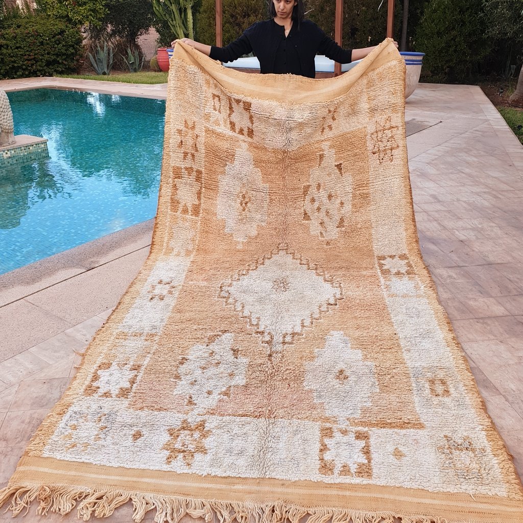 SAMHA | 11'2x5'8 Ft | 3,4x1,76 m | Moroccan VINTAGE Colorful Rug | 100% wool handmade - OunizZ