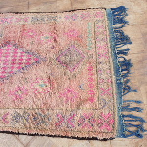 SAMRE | 10x5'2 Ft | 3x1,6 m | Moroccan VINTAGE Colorful Rug | 100% wool handmade - OunizZ
