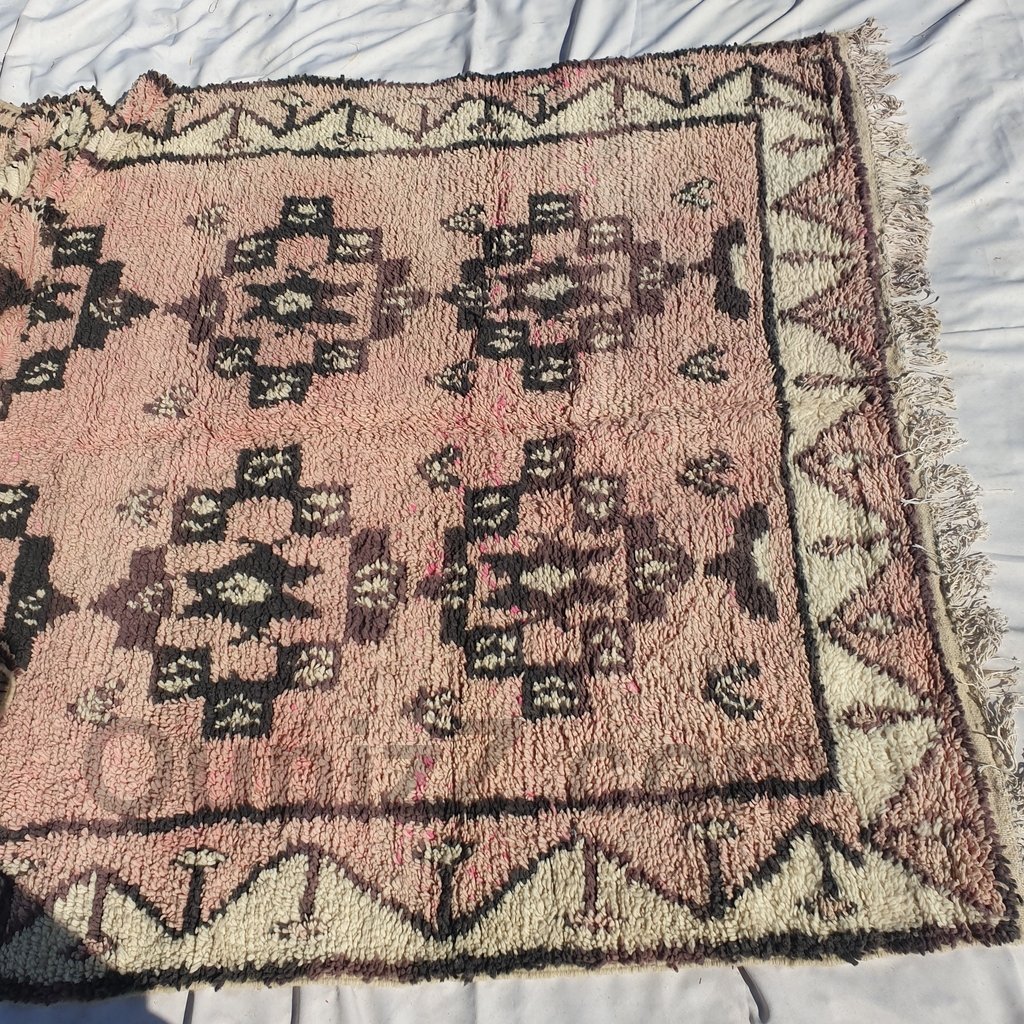 SANDIA | 10'2x6'5 Ft | 312x198 cm | Moroccan Vintage style Rug | 100% wool handmade - OunizZ