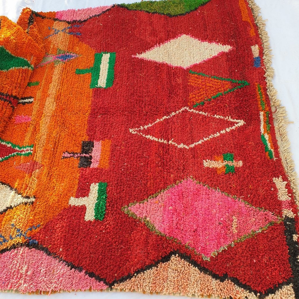 SATAA | 9x6'5 Ft | 2,85x2 m | Moroccan Colorful Rug | 100% wool handmade - OunizZ