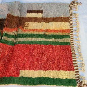 SAYLA | 7'5x5'2 Ft | 2,29x1,59 m | Moroccan Beni Ourain Rug | 100% wool handmade - OunizZ