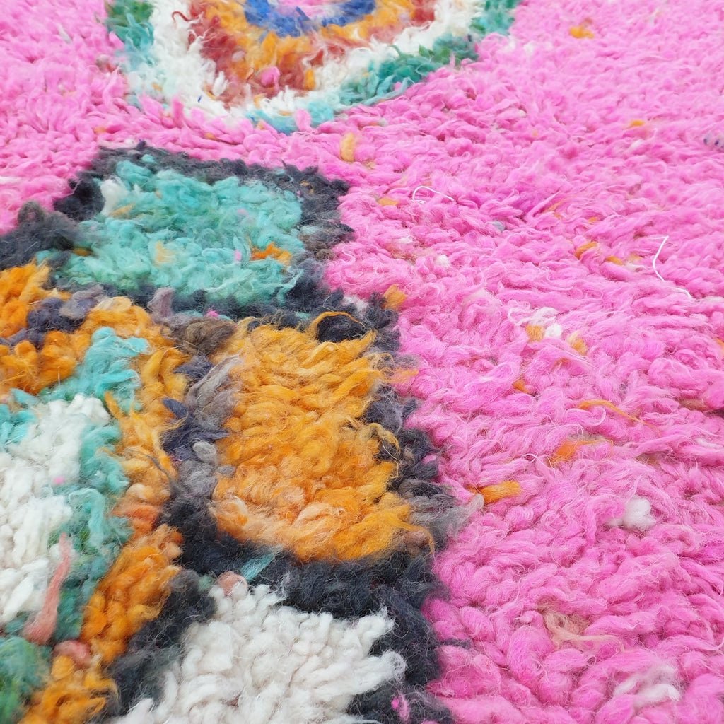 SBARA Runner | 11x2'4 Ft | 3,3x0,74 m | Moroccan Colorful Rug | 100% wool handmade - OunizZ