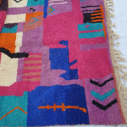 SBIHA | 9x6'3 Ft | 274x193 m | Moroccan Colorful Rug | 100% wool handmade - OunizZ