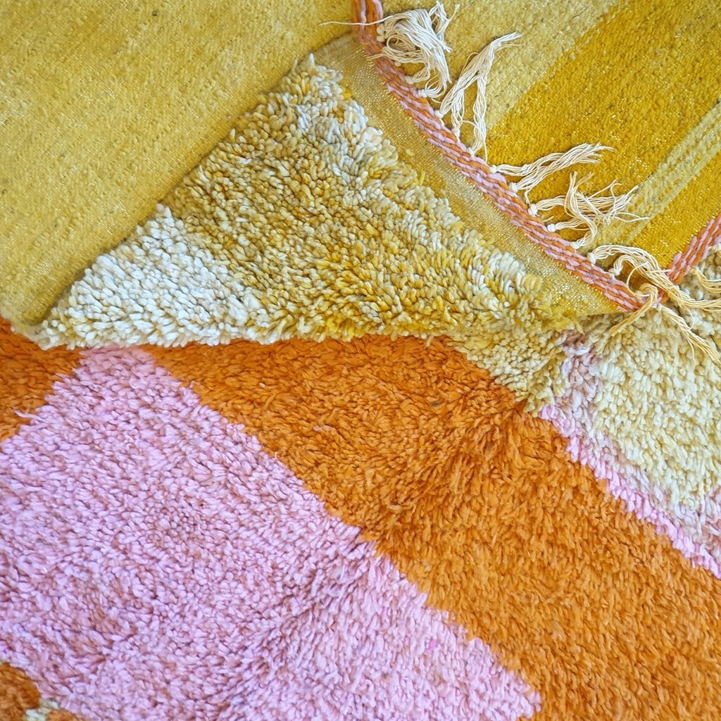 SIBERGSEN | 10'2x7'2 Ft | 3,11x2,18 m | Moroccan Colorful Rug | 100% wool handmade - OunizZ