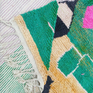 SIBRIK | 10x6'6 Ft | 3x2 m | Moroccan Colorful Rug | 100% wool handmade - OunizZ
