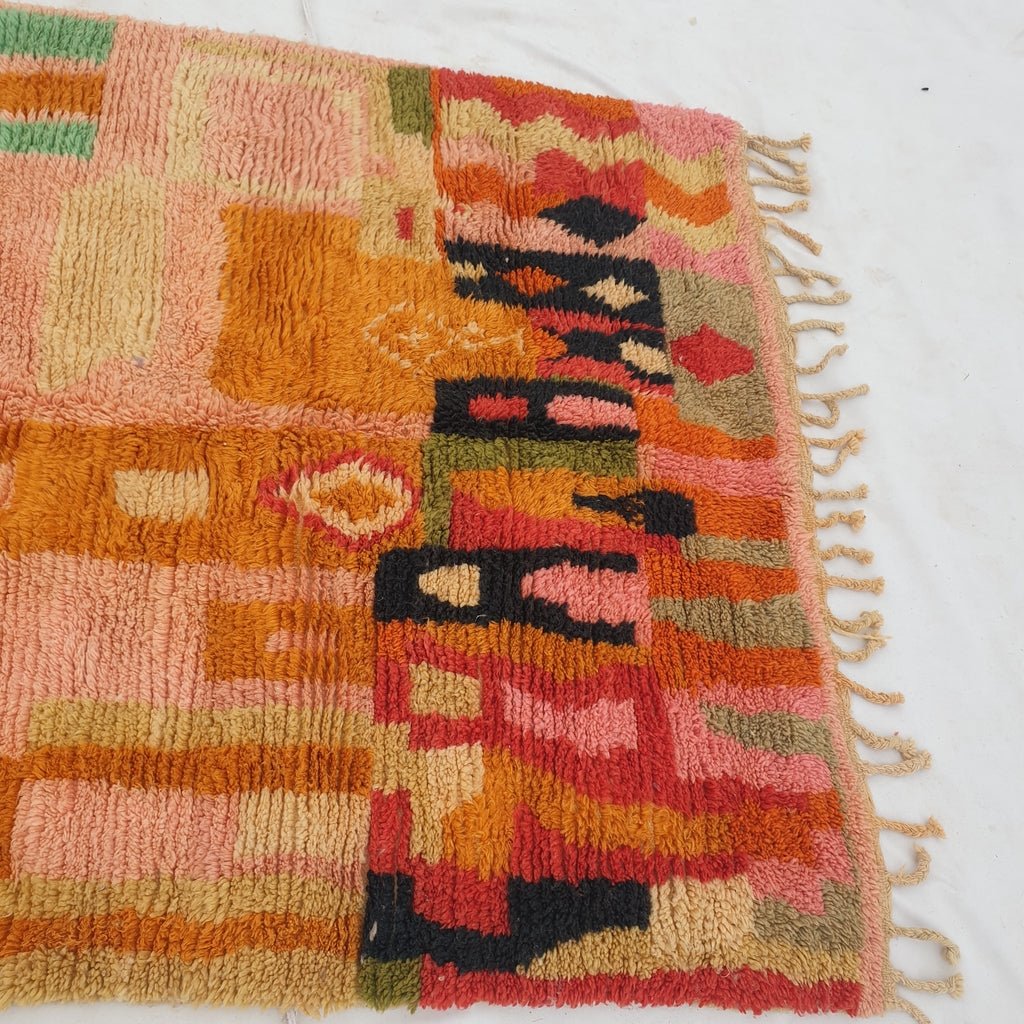 SIGINA | 5x8'3 Ft | 2,53x1,50 m | Moroccan Colorful Rug | 100% wool handmade - OunizZ