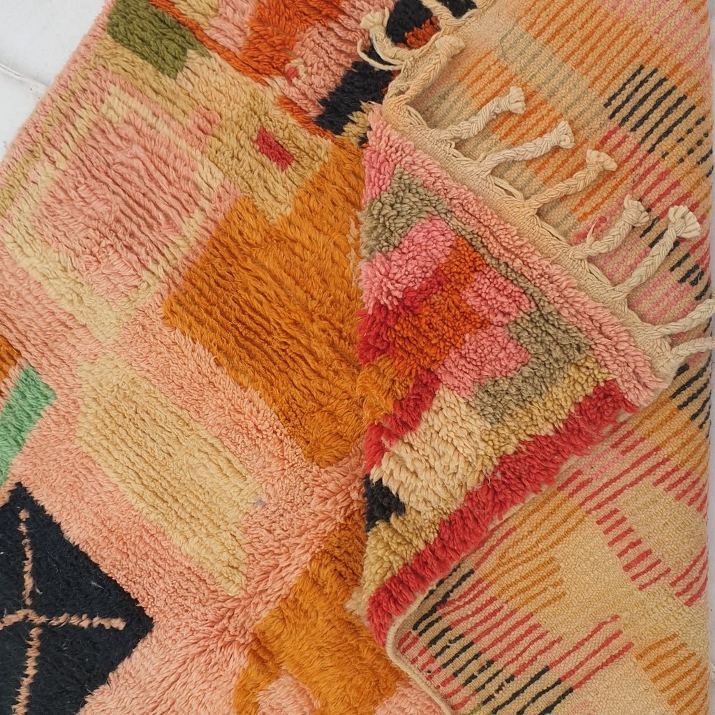 SIGINA | 5x8'3 Ft | 2,53x1,50 m | Moroccan Colorful Rug | 100% wool handmade - OunizZ