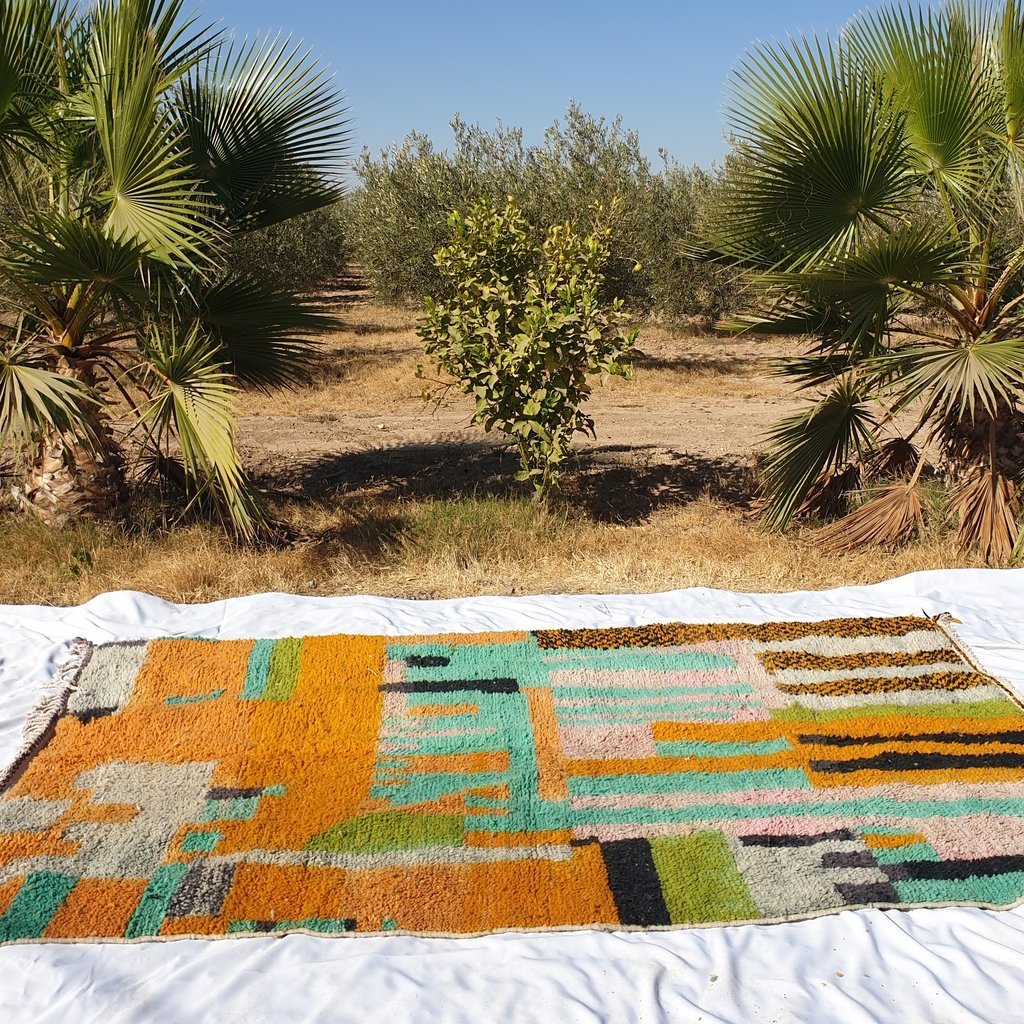 SIGRINA | 10'2x6'5 Ft | 3x2 m | Moroccan Colorful Rug | 100% wool handmade - OunizZ