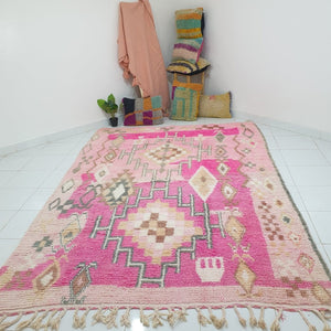 SIKAR | 10'4x7'1 Ft | 3,17x2,17 m | Moroccan Vintage style Rug | 100% wool handmade - OunizZ