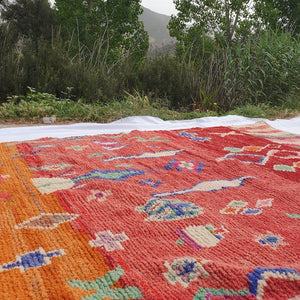 SILYA | 10x6'5 Ft | 3x2 m | Moroccan Colorful Rug | 100% wool handmade - OunizZ