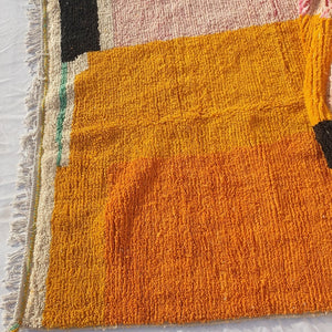 SIMDOUH | 9'3x5'3 Ft | 2,85x1,60 m | Moroccan Colorful Rug | 100% wool handmade - OunizZ