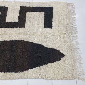 SIMIDIVIA | 8'9x5,3 Ft | 2,7x1,6 m | Moroccan Beniourain Rug | 100% wool handmade - OunizZ