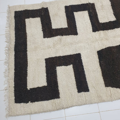 SIMIDIVIA | 8'9x5,3 Ft | 2,7x1,6 m | Moroccan Beniourain Rug | 100% wool handmade - OunizZ