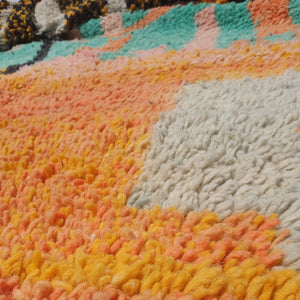 SIMIGRANA | 9'3x8' Ft | 2,83x2,43 m | Moroccan Colorful Rug | 100% wool handmade - OunizZ