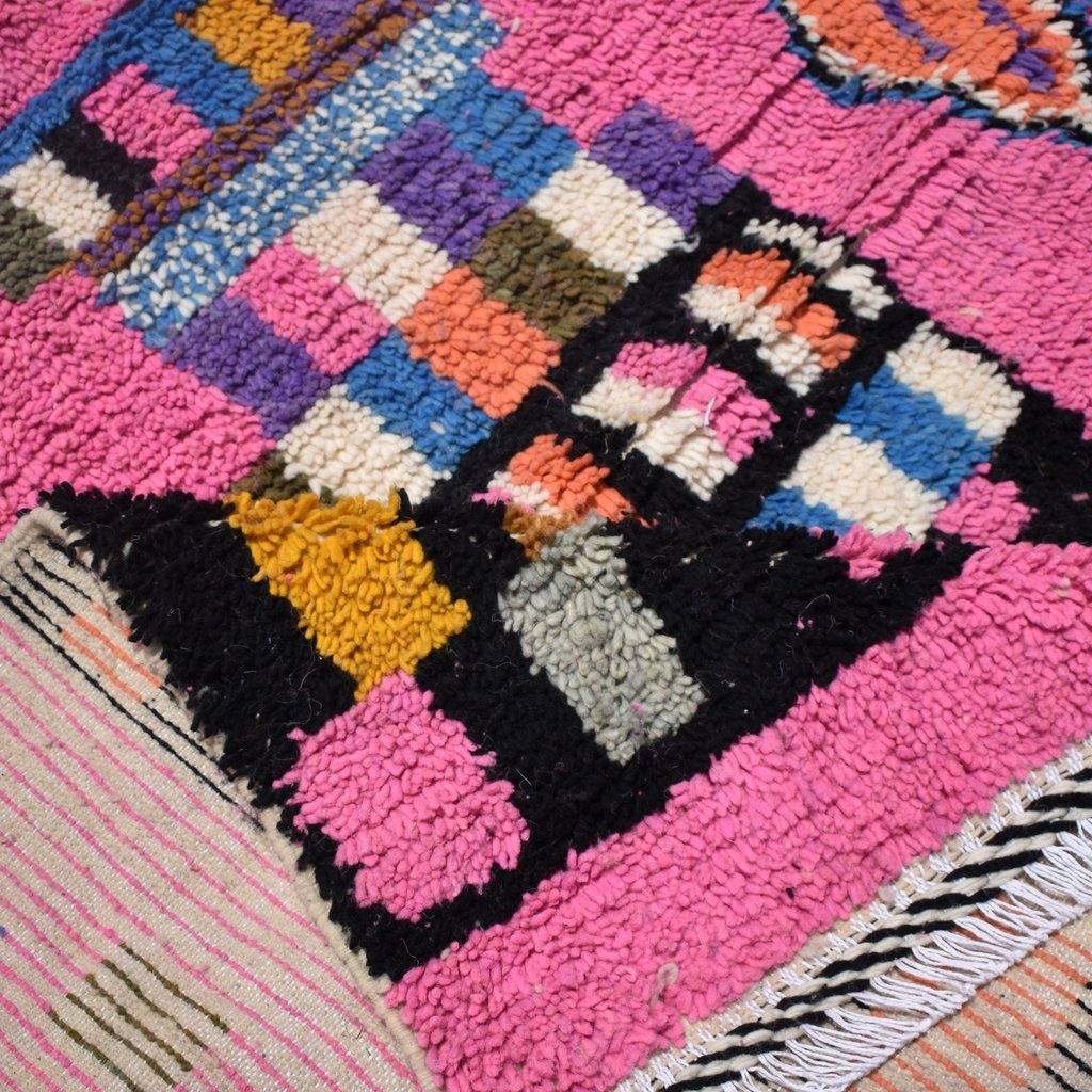 SIMIKNARI | 8x5 Ft | 2,5x1,7 m | Moroccan Colorful Rug | 100% wool handmade - OunizZ