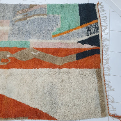 SIMISOUDA | 10'5x6'5 Ft | 3,20x2,00 m | Moroccan Colorful Rug | 100% wool handmade - OunizZ