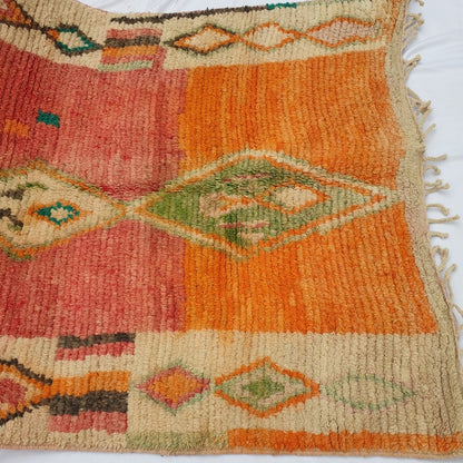 SINYAN | 8'6x5 Ft | 2,60x1,50 m | Moroccan Colorful Rug | 100% wool handmade - OunizZ