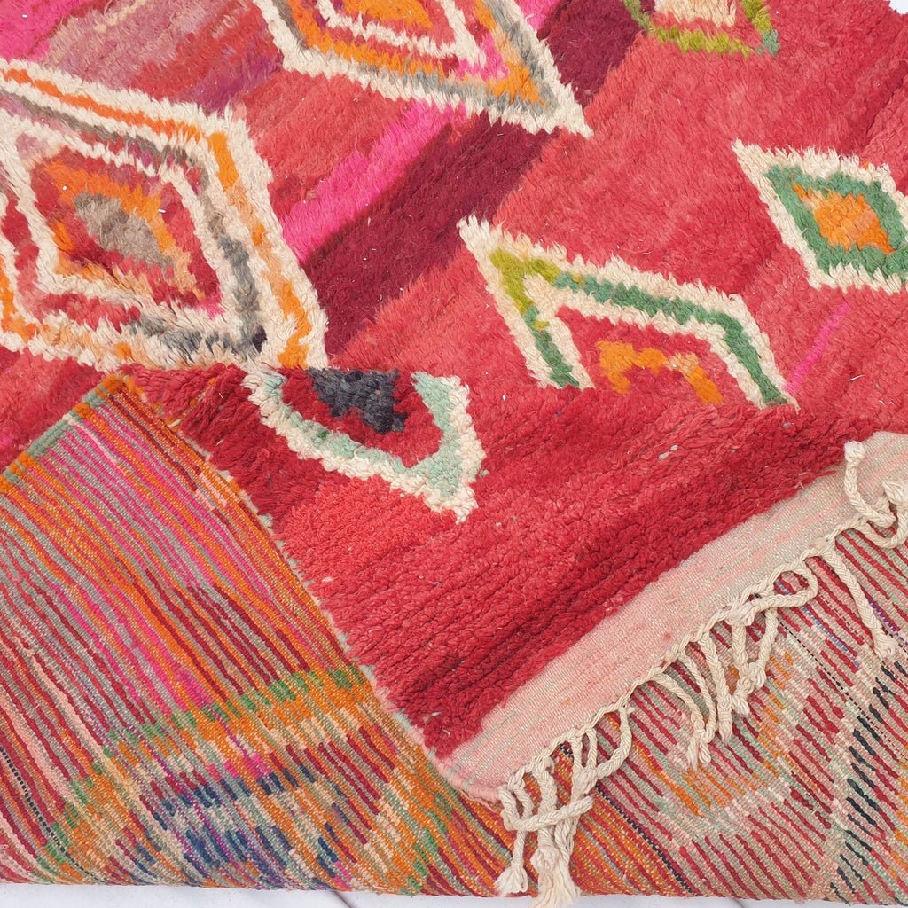 Smirsa - MOROCCAN BOUJAAD RUG | Berber Colorful Area Rug for living room Handmade Authentic Wool | 10x6'62 Ft | 310x202 cm - OunizZ