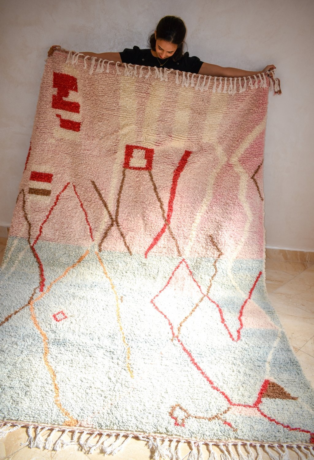 SONIA | Boujaad Rug | 100% wool handmade in Morocco - OunizZ