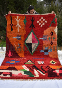 SOUSSIA | Boujaad Rug | 100% wool handmade in Morocco - OunizZ