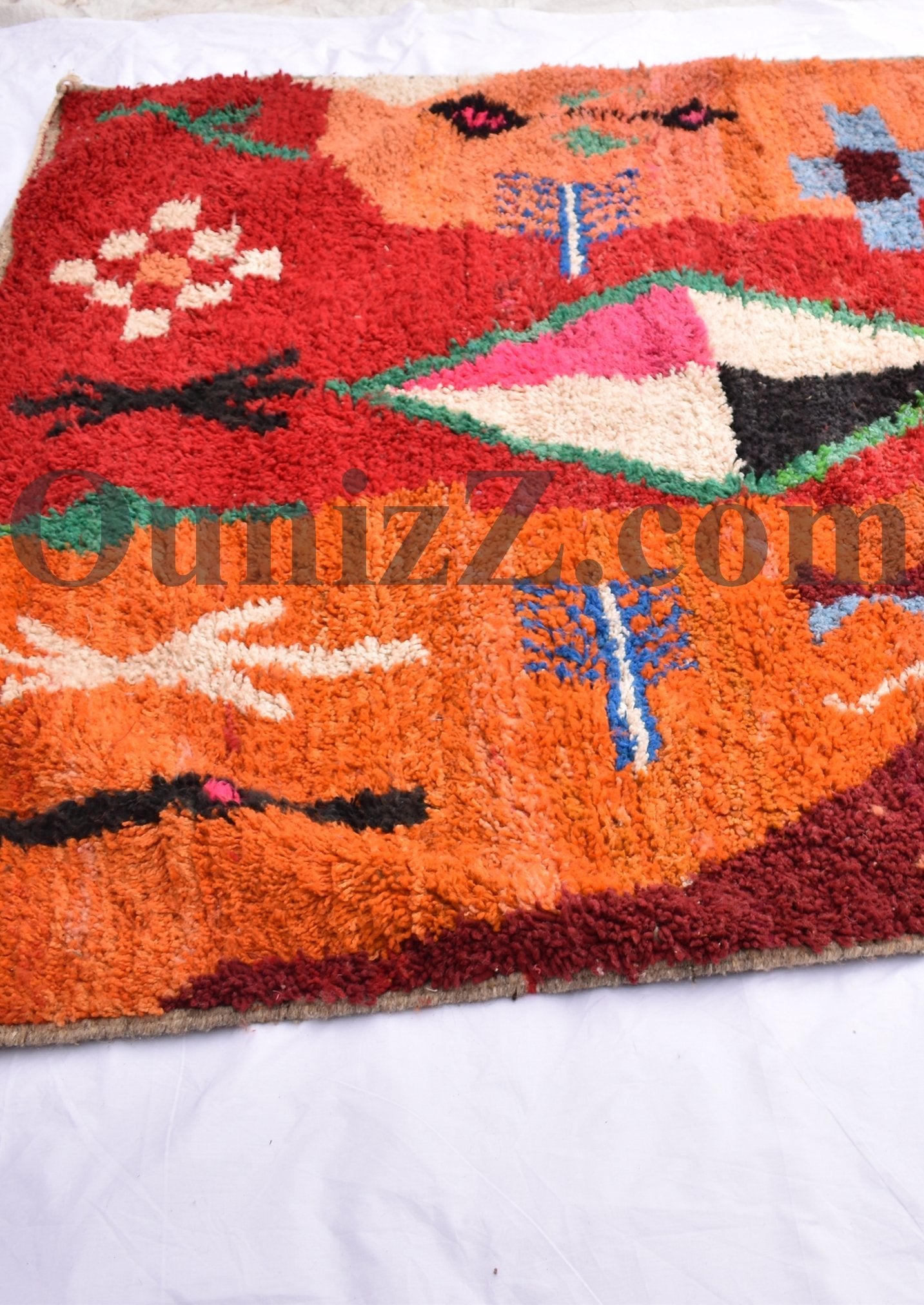 SOUSSIA | Boujaad Rug | 100% wool handmade in Morocco - OunizZ