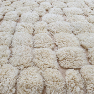 Squared GOUTA (Super Soft Super Thick) | 7'7x7'7 Ft | 2,36x2,36 m | Moroccan Beni Mrirt Rug | 100% wool handmade - OunizZ