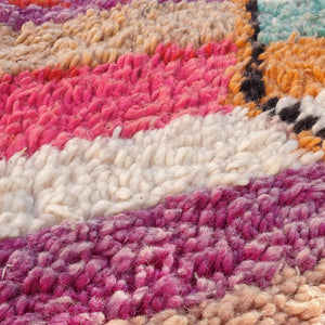 STIRAT | 9x5'6 Ft | 2,7x1,7 m | Moroccan Colorful Rug | 100% wool handmade - OunizZ