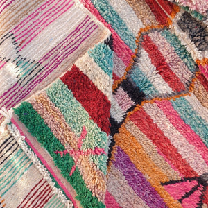 STIRAT | 9x5'6 Ft | 2,7x1,7 m | Moroccan Colorful Rug | 100% wool handmade - OunizZ