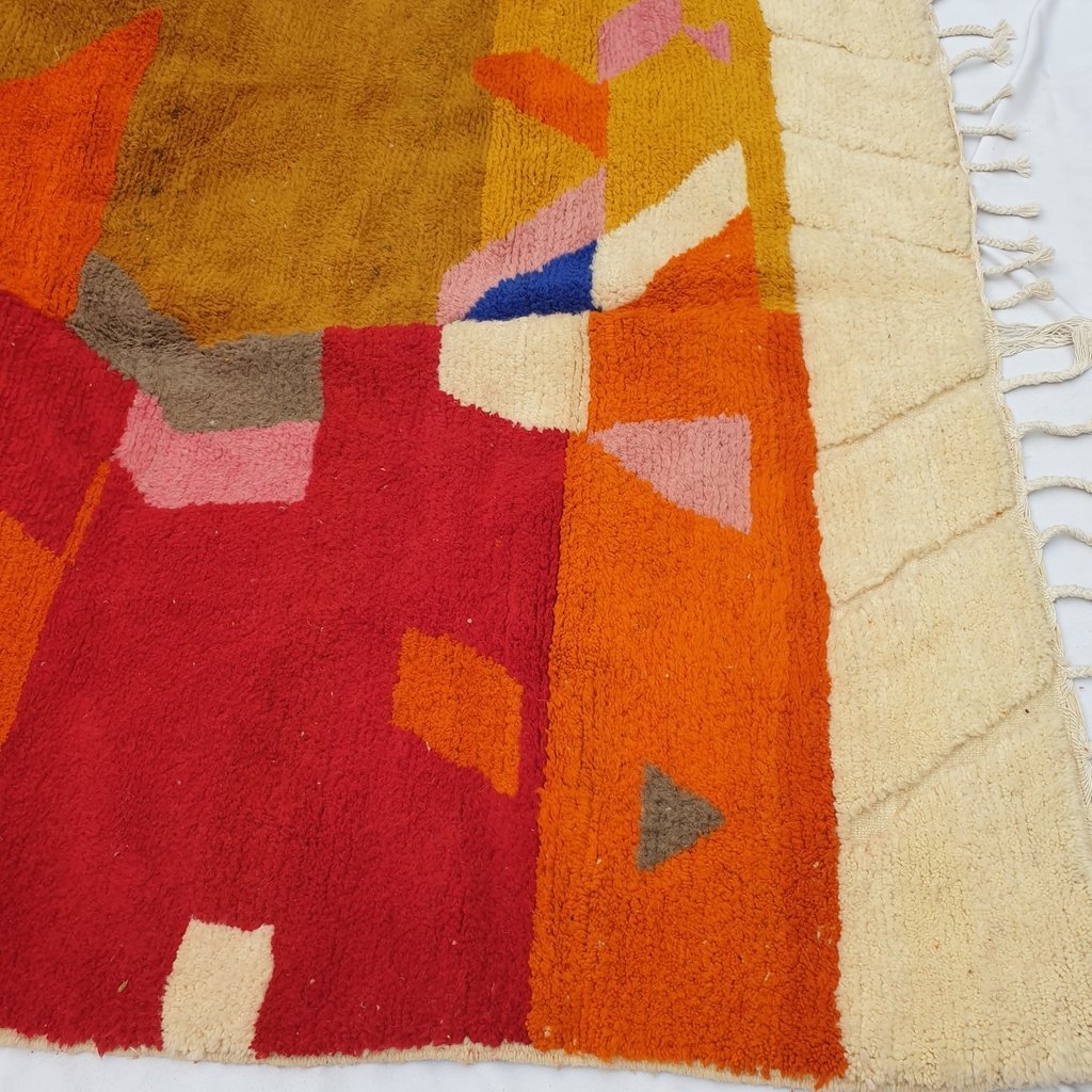 SUKAR | 9'5x7'5 Ft | 3x2 m | Moroccan Beni Ourain Rug | 100% wool handmade - OunizZ