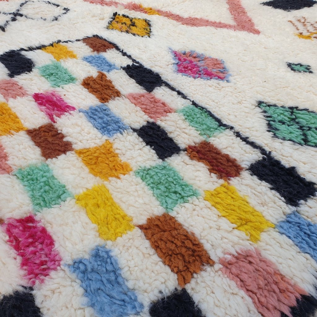 Tachalha | Moroccan Rug Beni Ourain | 10'17x7'22 Ft | 306x220 cm | 100% wool handmade - OunizZ