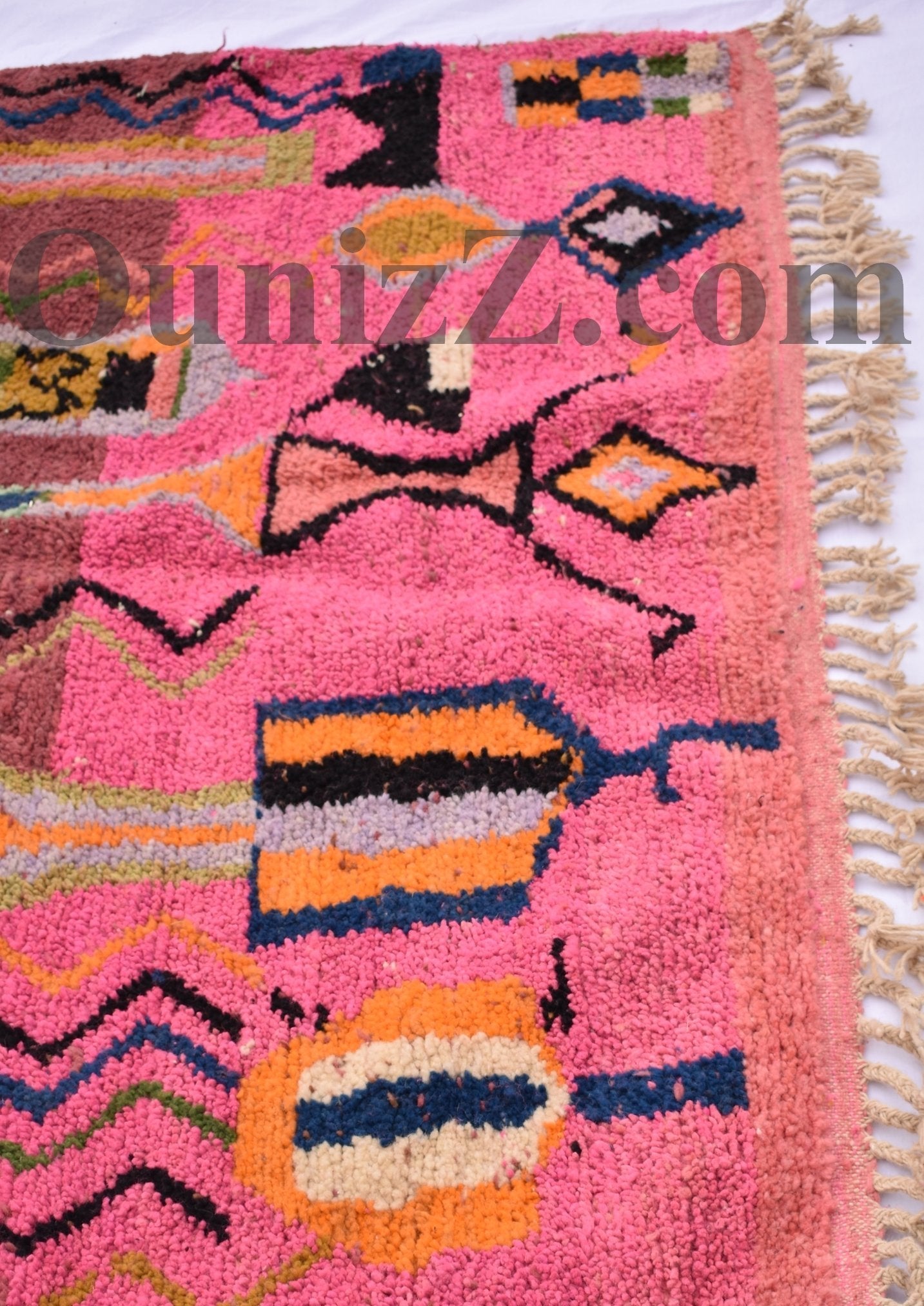 TADLAGHT | Boujaad Rug | 100% wool handmade in Morocco - OunizZ