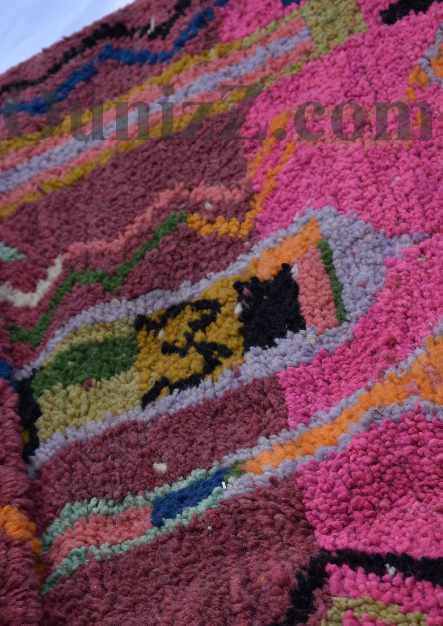 TADLAGHT | Boujaad Rug | 100% wool handmade in Morocco - OunizZ