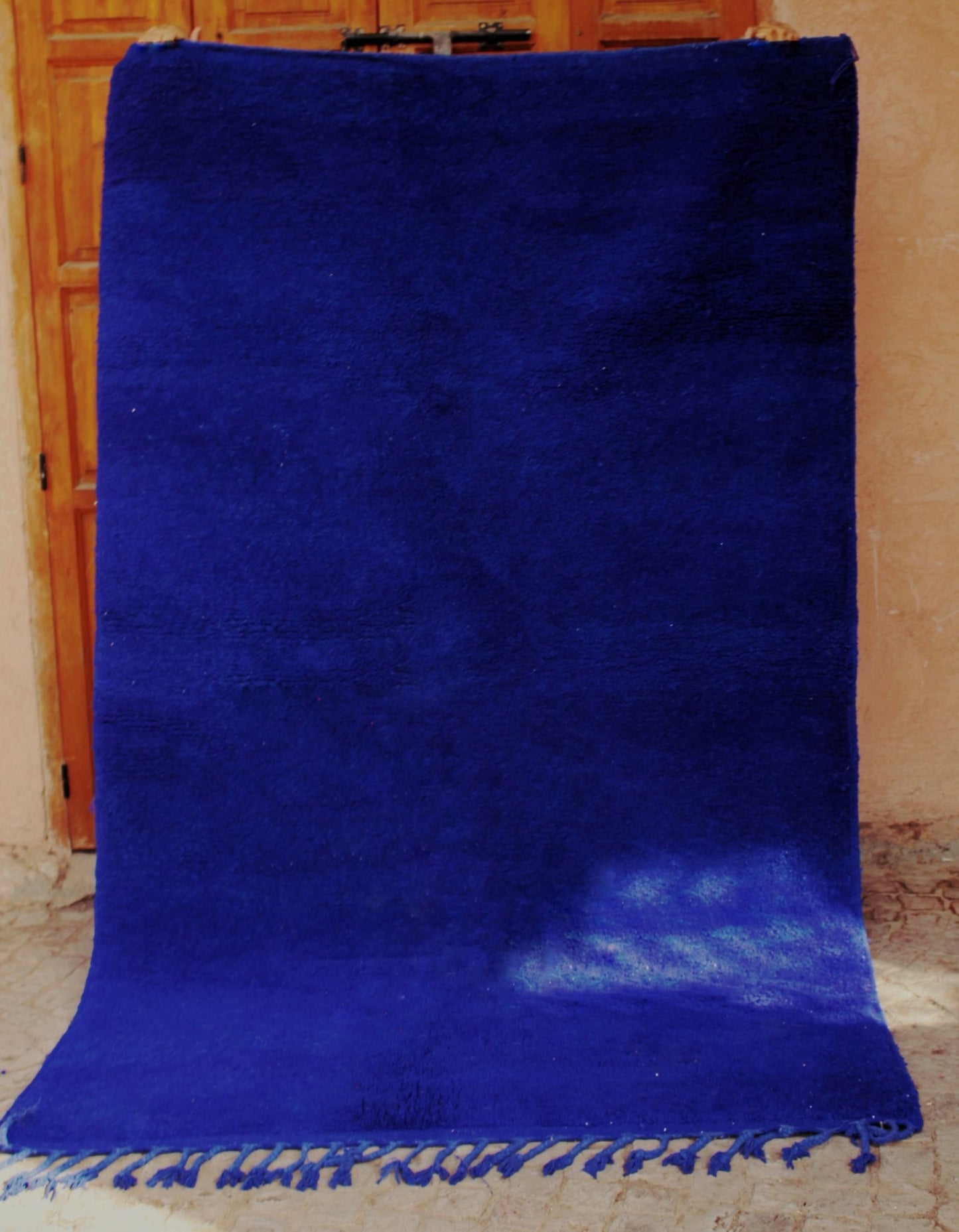 TAFENDA | Boujaad Blue Rug | 100% wool handmade in Morocco - OunizZ