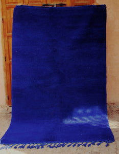 TAFENDA | Boujaad Blue Rug | 100% wool handmade in Morocco - OunizZ