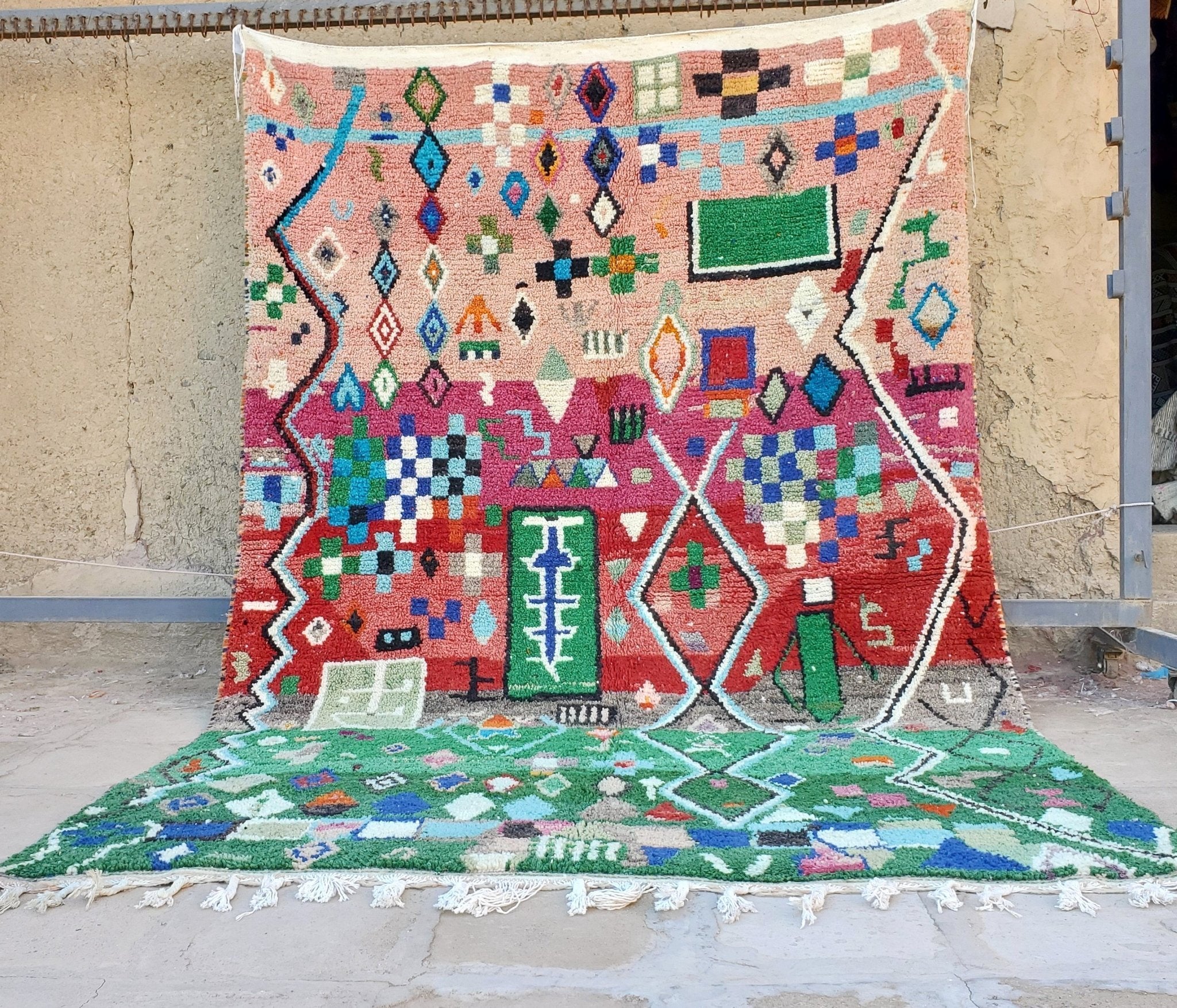 TAFSUT Customized Runner | Boujaad Rug | 100% wool handmade in Morocco - OunizZ