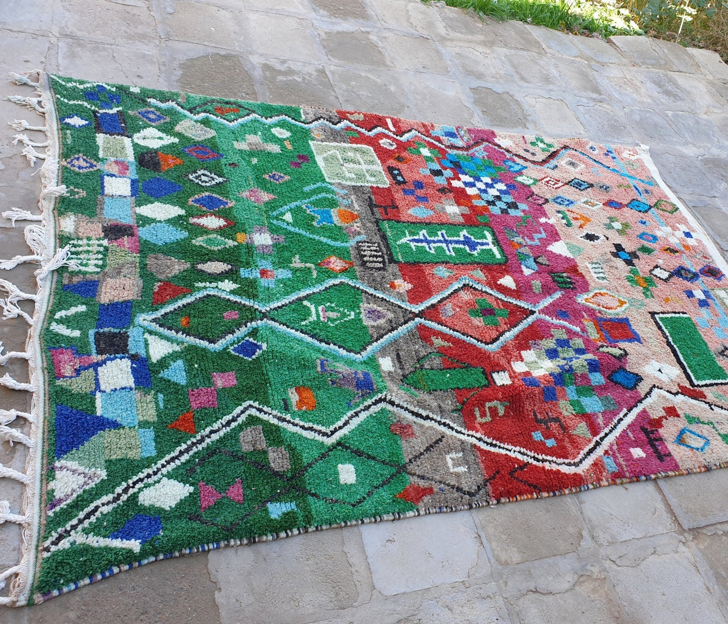 TAFSUT Customized Runner | Boujaad Rug | 100% wool handmade in Morocco - OunizZ