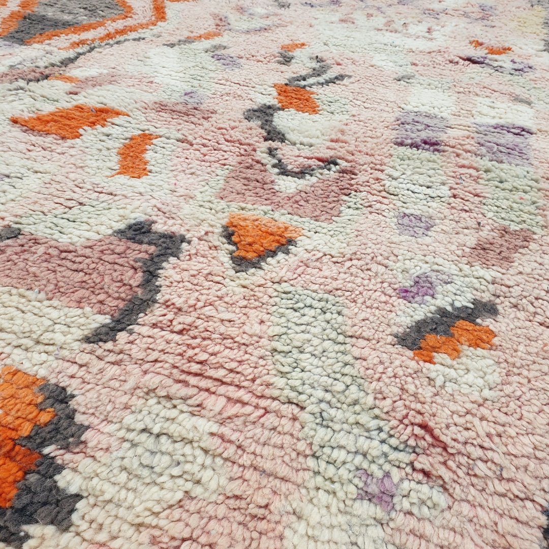 Tafsut - MOROCCAN RUG BOUJAD | Moroccan Berber Rug | Colorful Rug Moroccan Carpet | Authentic Handmade Berber Bedroom Rugs | 9'84x6'36 Ft | 300x194 cm - OunizZ