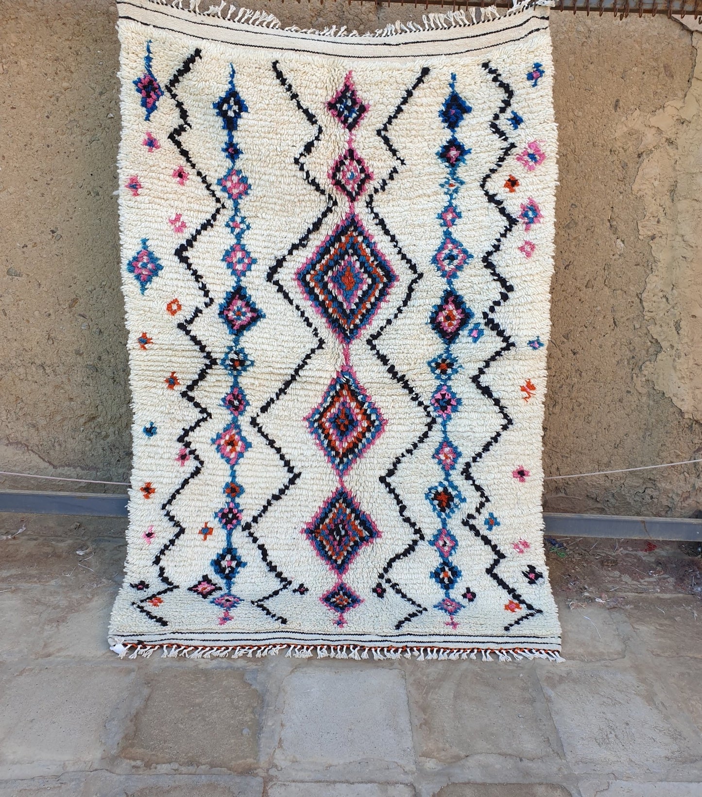 TAFZA | Azilal Rug | 100% wool handmade in Morocco - OunizZ