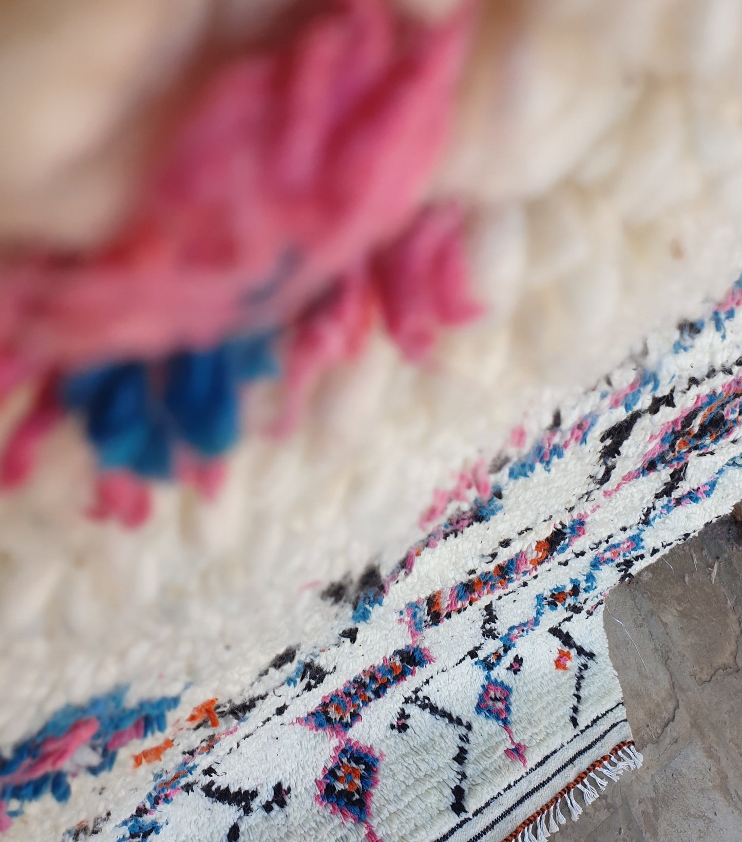 TAFZA | Azilal Rug | 100% wool handmade in Morocco - OunizZ